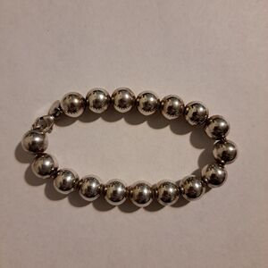 Tiffany & Co. Sterling Silver 7.5" Ball Bead Bracelet
